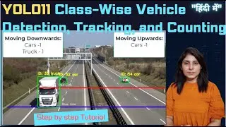 YOLO11 Class-Wise Vehicle Detection, Tracking, and Counting Tutorial