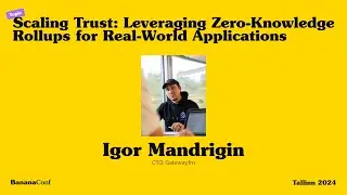 Igor Mandrigin - Scaling Trust: Leveraging Zero-Knowledge Rollups for Real-World Applications
