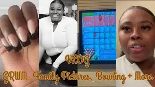 VLOG | GRWM, Family Pictures, Bowling + More | The Jasmine Simone