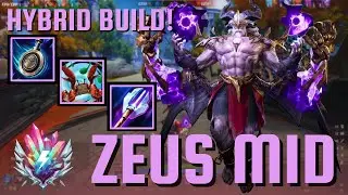 HYBRID UNKILLABLE BUILD - Zeus Mid Smite 2 Gameplay