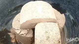 ASMR|| soft red sand crumbling in dry/water! reformed dirt 💞