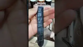 How to install quick switch black leather strap for Santos de Cartier Large Medium XL?