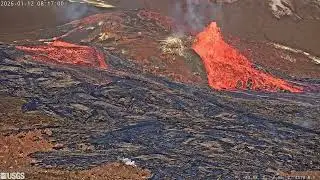 2026 01 12 8AM Kīlauea volcano, Hawaii North vent flow increase 2X speed @usgs