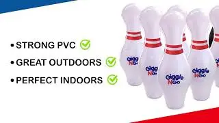 GIGGLE N GO Kids Bowling Set Indoor Games or Outdoor Games for Kids