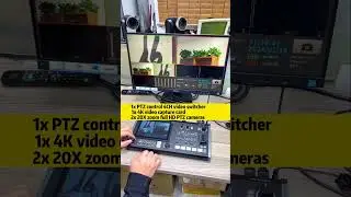 Multicam live stream broadcasting video equipment full set-PTZ cameras,video switcher,ptz controller