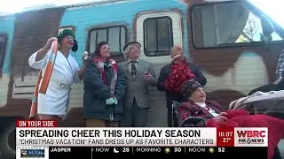 Spreading cheer this holiday season - Christmas Vacation fans dress up as favorite characters