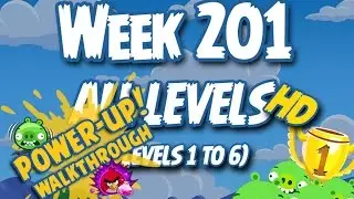 Angry Birds Friends Tournament Week 201 Levels 1 to 6 Power Up Compilation Walkthrough