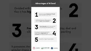 10 Advantages of using M Sand #asktheconstructionexpert #shorts