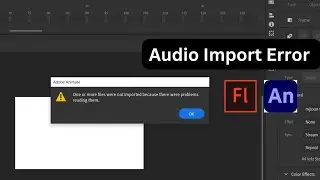 Adobe animate cc Audio emporting Error fix in step by step