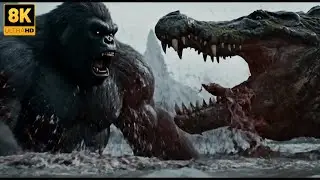 KING KONG 2025: Full HD King Kong vs Giant Crocodile!