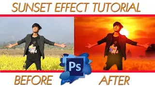 FANTASY SUNSET EFFECT IN PHOTOSHOP CC || PROFESSIONAL DESIGN