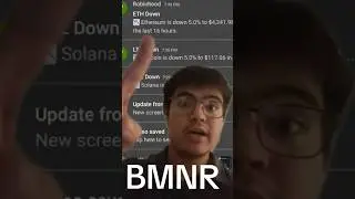 BMNR might dip Monday morning #stockmarket #crypto #bmnr