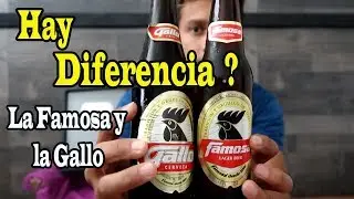 COMPARACI&Oacute;N / 🍺 CERVEZA GALLO Y CERVEZA FAMOSA DE GUATEMALA