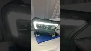 ford endeavour led headlights Bugatti style 3 lens