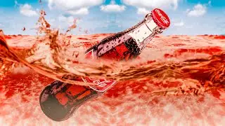 1,000,000 gallons of Coca Cola... but in Photoshop