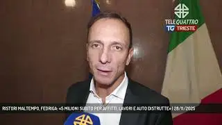 RISTORI MALTEMPO, FEDRIGA: &laquo;5 MILIONI SUBITO PER AFFITTI, LAVORI E AUTO DISTRUTTE&raquo; | 28/11/2025