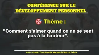 COMMENT S'AIMER QUAND ON NE SE SENT PAS &Agrave; LA HAUTEUR