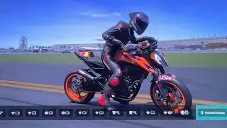 La KTM 890 Duke R de 2021, peinture Red Bull Unique.