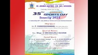 St. John's Matriculation Higher Secondary School's 35th Annual Sports Day