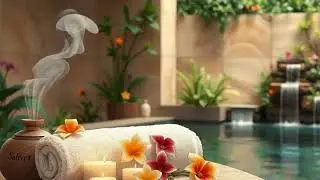 Relaxing Spa Music by the Water Pool | Flowing Calm to Relieve Stress & Anxiety
