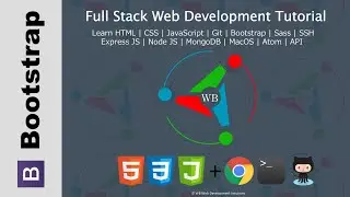 56. Bootstrap 4 Project Setup - Full stack web development Tutorial Course