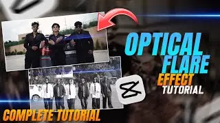 TRENDING OPTICAL FLARE EFFECT TUTORIAL USING CAPCUT | INSTAGRAM REELS TRENDING BLUE LINE EFFECT