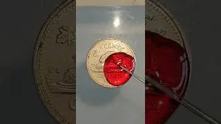 very satisfying colour spreading #satisfying #shorts #coin #colors #asmr