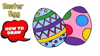 How to draw a Easter Egg | Easter Egg drawing ideas