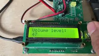 Arduino controlled bass mid treble and input selector using tda7419 demo