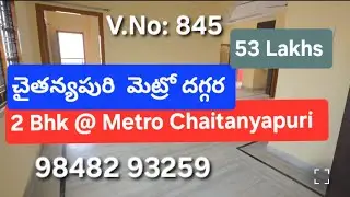 2Bhk FlatsForSale In Kothapet#Metro Chaitanyapuri 970 SFT 53 LakhsNegotiable #realestate#9848293259 