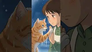Frozen Cat at Window ❄️ | Girl Rescues & Cozy ASMR | Ghibli Style 窗外凍僵小貓  | 女孩暖心救援 + 治癒ASMR | 宮崎駿風格