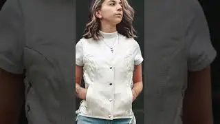 Beryl Women Vest #motowear #motogear #fmco #leathervest #rideinstyle #letsride #leatherjacket