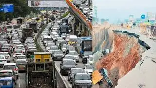 100m Road collapse triggers 12 km jam in Bengaluru