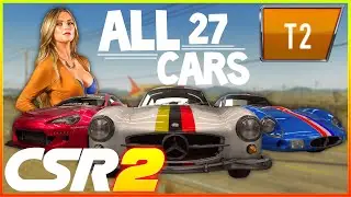 Every TIER 2 Car IN CSR2!