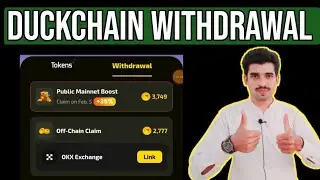 Duckchain airdrop withdrawal in okx exchange live full process by technical jalees