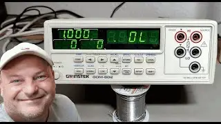 GW INSTEK GOM-802 DC MILLI OHM meter test teardown