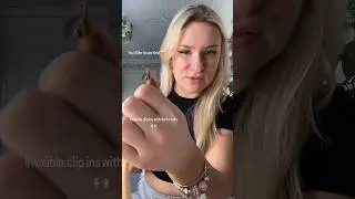 Best clip in hair extensions for thin hair girls💛 #besthairextensions