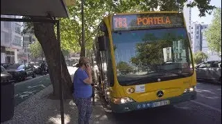 Portugal, Lisbon, bus 783 ride from Pote de &Aacute;gua to Airport