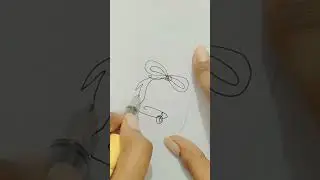bell 🔔 one line drawing ✍️ #shorts