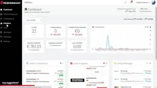 Affiliate Dashboard overview - 2Performant Tutorial