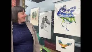 Abi Wilson Shares About Reduction Wood Block Printmaking and Herons - Chatham Artists 