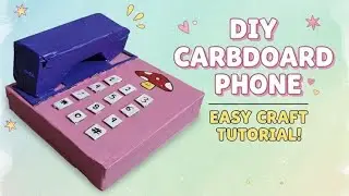 DIY cardboard to telephone awesome craft #art #try #easy #viral 