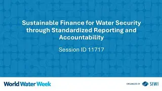 11717 Sustainable Finance for Water Security through Standardized Reporting and Accountability