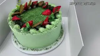 Foldable Cake Box with Clear Window | Custom Luxury Bakery Packaging Demo