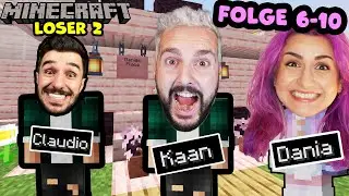 MINECRAFT LOSER 2 Folge 6 - 10! Das gro&szlig;e Minecraft-Abenteuer mit Kaan, Dania, Claudio