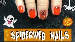 Spiderweb nails ✝ Halloween nailart design tutorial