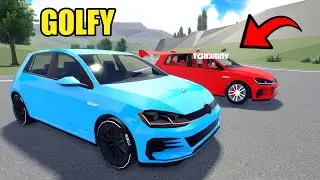 WIELKA BITWA GOLF&Oacute;W Z LUDŹMI - Hogaty i Tchiemny w Roblox - Drive World #02