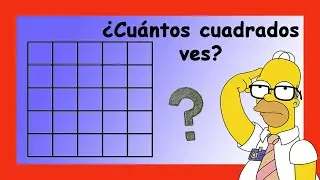 ✅👉 ¿Cuantos cuadrados hay en la imagen?