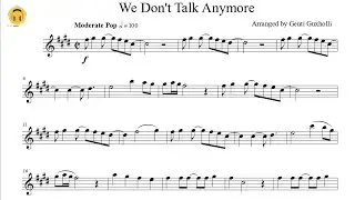We Don't Talk Anymore by Charlie Puth ft. Selena Gomez (Flute Solo with Piano Accompaniment/Sheets)