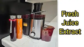 Fresh,Healthy Carrot & Beetroot Juice at Home ❤️ 🇺🇸| Qcen Juicer Machine 800W Assemble And Usage